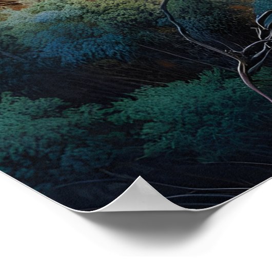 Swift Spirits: Eine galoppierende Herde Poster (Ecke)