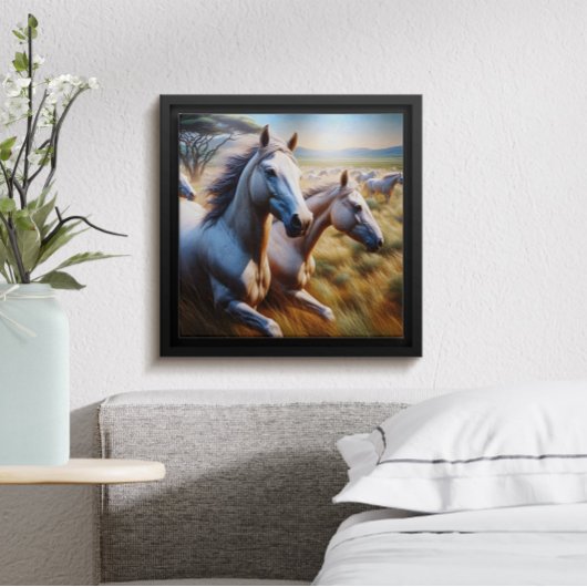 Swift Spirits: Eine galoppierende Herde Poster