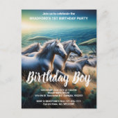 Swift Spirits: Eine galoppierende Herde Postkarte (Vorderseite)