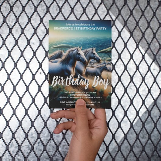 Swift Spirits: Eine galoppierende Herde Postkarte