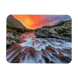 Swiftcurrent Falls Glacier-Nationalpark Montana Magnet