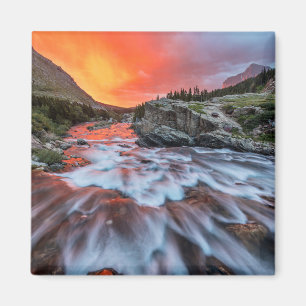 Swiftcurrent Falls Glacier-Nationalpark Montana Magnet