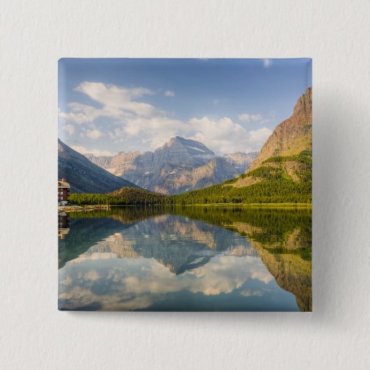 Swiftcurrent Lake mit Many Glacier Hotel und Button (Vorderseite)