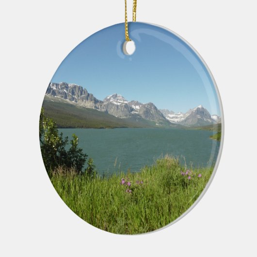 Swiftcurrent Lake View - Glacier National Park Keramik Ornament (Links)