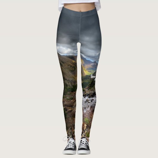 Swiftcurrent Pass Trail 3 - Glacier National Park Leggings (Vorderseite)