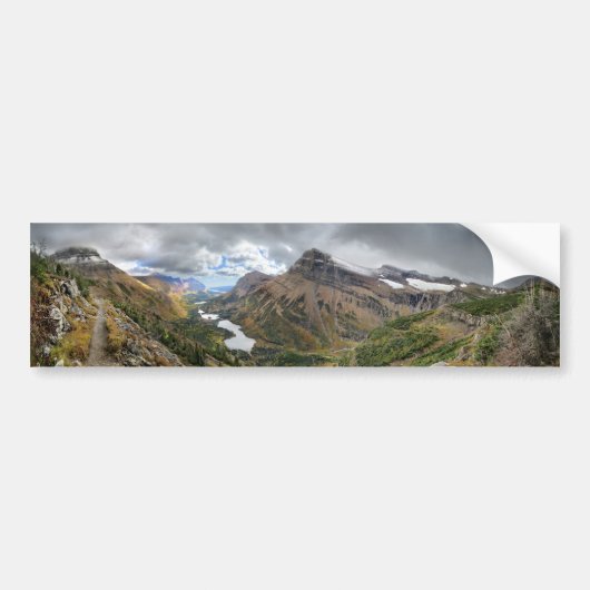 Swiftcurrent Pass Trail 4 - Glacier National Park Autoaufkleber (Vorne)