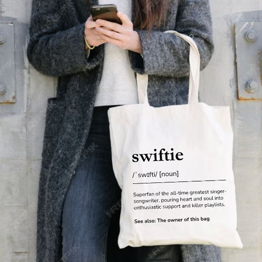 Swiftie-Geschenk individuelle Definition Modern Lu Tragetasche