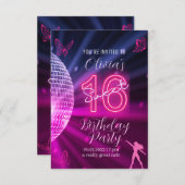 Swiftie inspiriert Sweet 16 Geburtstagsparty Einladung (Vorne/Hinten)