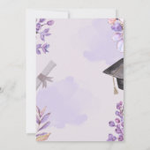 Swiftie thematisch in ihrem Zeitalter Abschluss Ei Einladung (Rückseite)