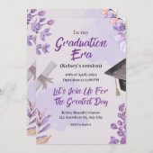 Swiftie thematisch in ihrem Zeitalter Abschluss Ei Einladung (Vorne/Hinten)