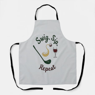 Swig, Sip, Repeat - Pasta & Wine Lover's Fun Desig Schürze
