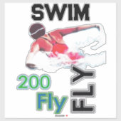 Swim - 200 Fly Aufkleber (Blatt)
