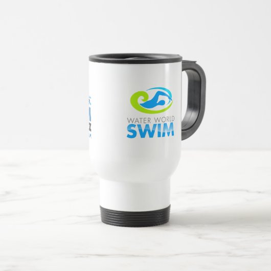 Swim Alcatraz Coffee Travel Mug Reisebecher (VorderseiteRechts)