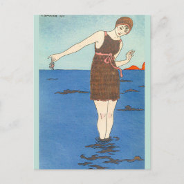 Swim Anzug von George Barbier Postkarte