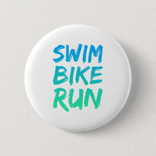 Swim Bike Lauf großartiges Design Button