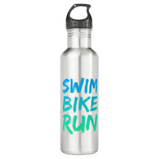 Swim Bike Lauf großartiges Design Edelstahlflasche