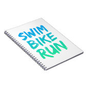 Swim Bike Lauf großartiges Design Notizblock (Rechte Seite)