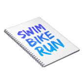 Swim Bike Lauf großartiges Design Notizblock (Rechte Seite)