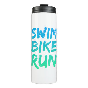 Swim Bike Lauf großartiges Design Thermosbecher
