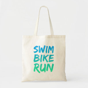 Swim Bike Lauf großartiges Design Tragetasche