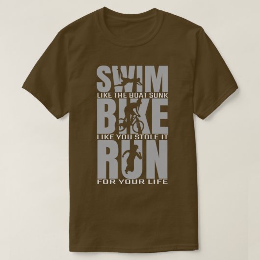 Swim Bike Run 2 2 T-Shirt (Design vorne)