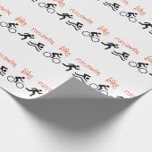 Swim Bike Run Geschenkpapier (Ecke)