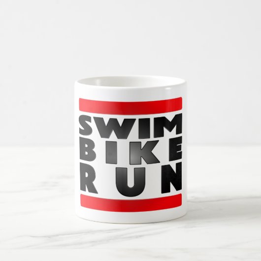 SWIM BIKE RUN KAFFEETASSE (Mittel)