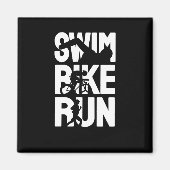 Swim Bike Run Magnet (Vorne)