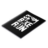 Swim Bike Run Notizblock (Linke Seite)
