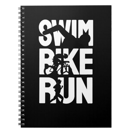 Swim Bike Run Notizblock (Vorderseite)