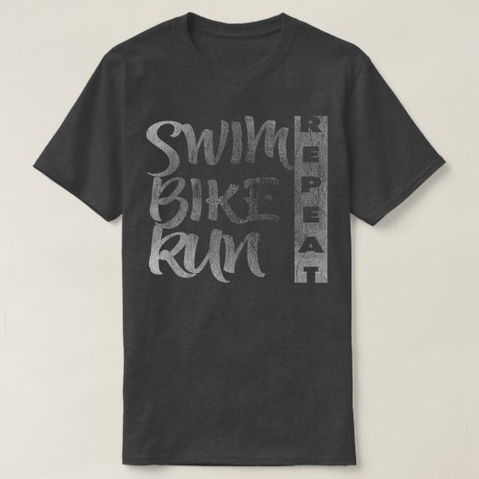 Swim Bike Run repeat T-Shirt (Design vorne)
