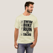 Swim Bike Run & Tacos T-Shirt (Vorne ganz)