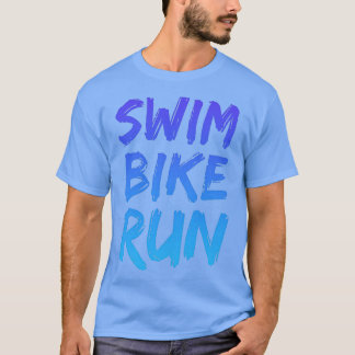 Swim Bike Run Triathlon cool design 1 T-Shirt