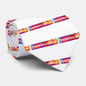 SWIM BIKE RUN, Triathlon Design Krawatte (Gerollt)