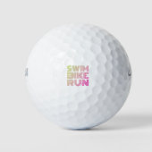 Swim Bike Run, Triathlon Golfball (Vorderseite)