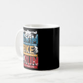 Swim Bike Run Triathlon Kaffeetasse (Vorderseite Links)