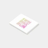 Swim Bike Run, Triathlon Post-it Klebezettel (angewinkelt)