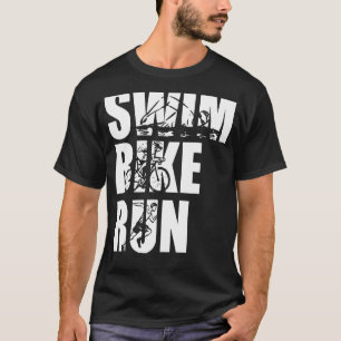 Swim Bike Run Triathlon Triathlete Athletics Men W T-Shirt