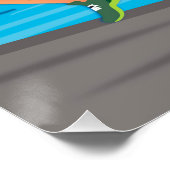 Swim Bike Run - Triathlon Wall Art für Sportler Poster (Ecke)