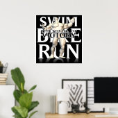SWIM BIKE RUN VICTORY POSTER (Heimbüro)