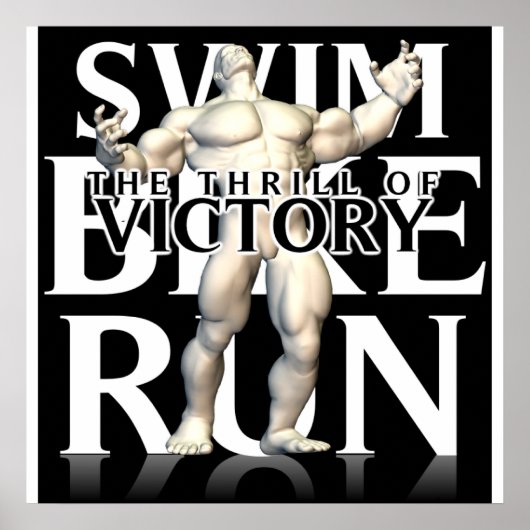 SWIM BIKE RUN VICTORY POSTER (Vorne)