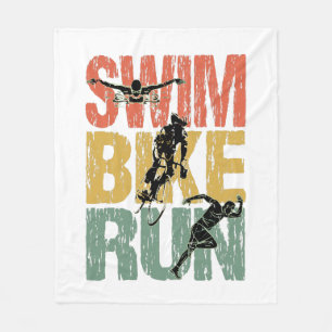 Swim Bike Run - Vintager Triathlon Fleecedecke