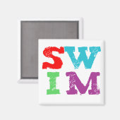 SWIM-Briefe Magnet (Vorderseite/Rückseite)