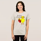 Swim Chick Text Tri-Blend Shirt (Vorderseite voll)