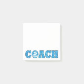 Swim Coach Cool Blue Pool Wasser schwimmen & tauch Post-it Klebezettel (Vorderseite)