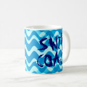SWIM COACH-Tasse Kaffeetasse (VorderseiteRechts)