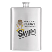 Swim durch das Leben Flachmann (Vorderseite)