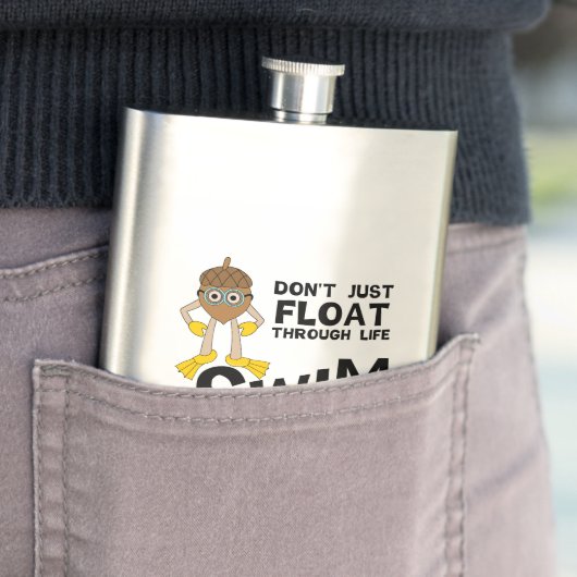 Swim durch das Leben Flachmann (Beispiel)