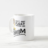 Swim durch das Leben Kaffeetasse (Vorderseite Links)