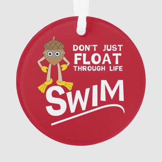 Swim durch das Leben Ornament (Rückseite)
